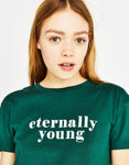 Ecologically grown cotton T-shirt with slogan