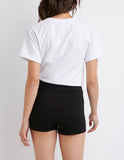 Zip Up High Rise Cheeky Shorts